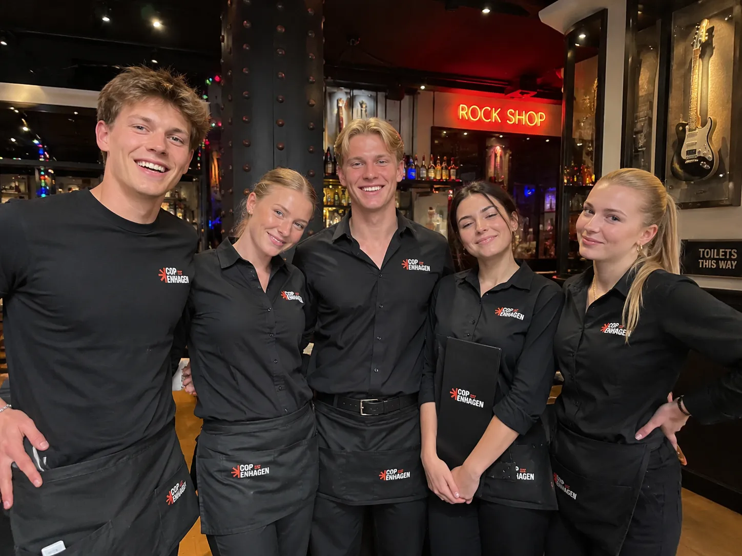 Copenhagen Staff-personale på opgave hos Hard Rock