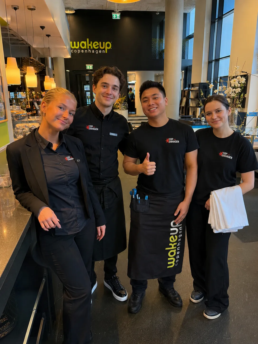 Copenhagen Staff-personale på opgave hos Wakeup Copenhagen